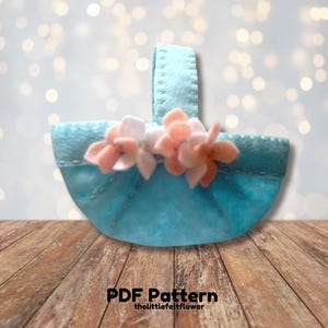 Felt Easter Basket pattern - Easter Basket -Felt Easter Pattern - Felt Easter PDF-Felt PDF Pattern-Felt Patterns-Easter Ornament