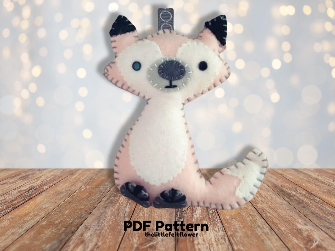 Felt Pattern-felt-woodland Fox- Sewing Pattern Tutorial-felt PDF ...