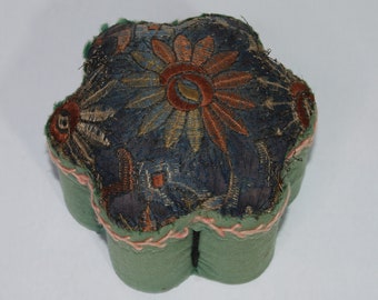 Antique Victorian large pin cushion