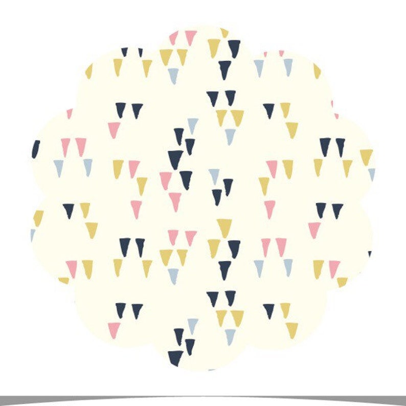 Sewing fabric. Arrowhead print fabric Organic cream fabric Arrowhead cotton baby fabric Wildland collection Apparelquilt cotton fabric