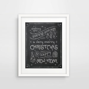 Christmas Chalkboard Printable