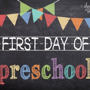 FIrst Day of Preschool Printable