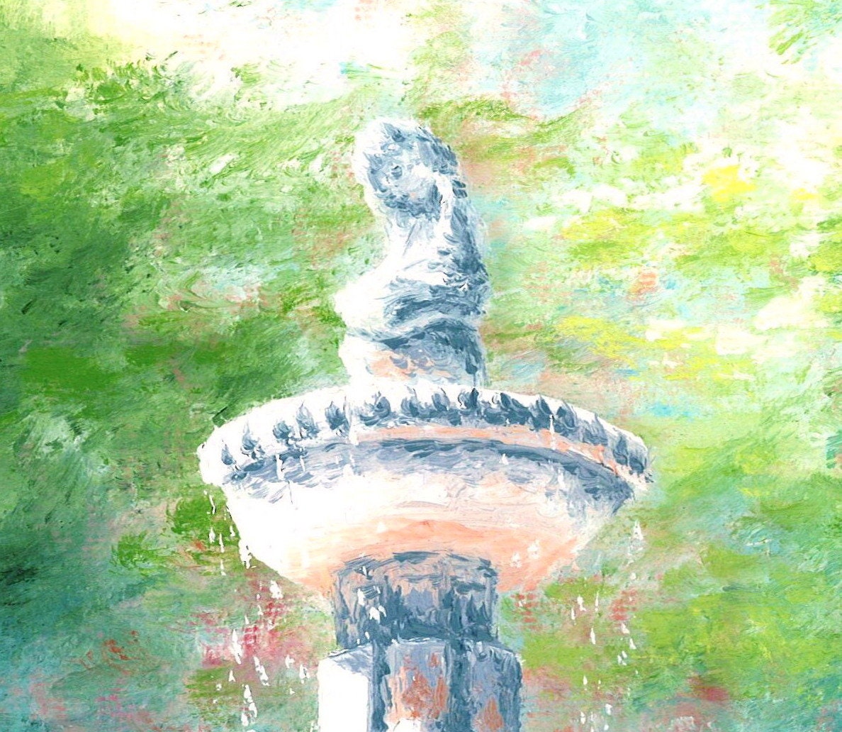 Paris Texas Downtown Culbertson Fountain Paris Art Prints Traditional