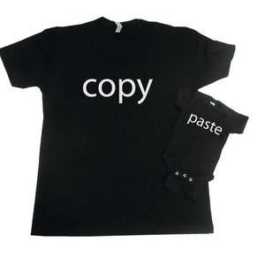 Copy Paste T-Shirt, Father's Day T-Shirt, Daddy Son Shirts, Father Son Shirts, Gift For Dad, Fathers Day Gift Shirt, Father Son Matching image 3
