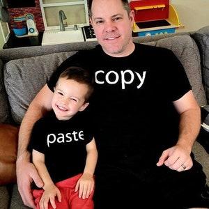 Daddy and Me Shirts Father's Day Shirt Set Copy and Paste Father Son Shirts Father Daughter Shirts Dad Son Shirts image 1