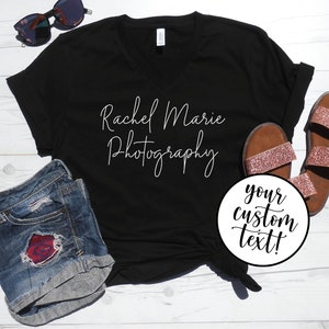 Photographer V-Neck Shirt, Photography Shirt, Photography V-Neck Tee, Custom Vneck Tee, Personalized Photographer Shirt, Photographer Gift