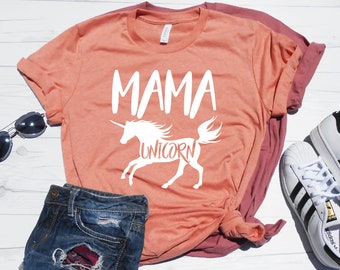 Mama Unicorn Shirt, Mom Unicorn, Mom Unicorn T-Shirt, Mom Birthday Party Outfit, Unicorn Theme Birthday Party, Unicorn Mommy Shirt, Theme