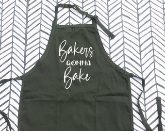 Bakers Gonna Bake Apron, Baking Apron, Gift for Her, Moms Baking Apron, Cute Baker Apron, Birthday Gift, Baker Gift, Gift for Wife. Bakery