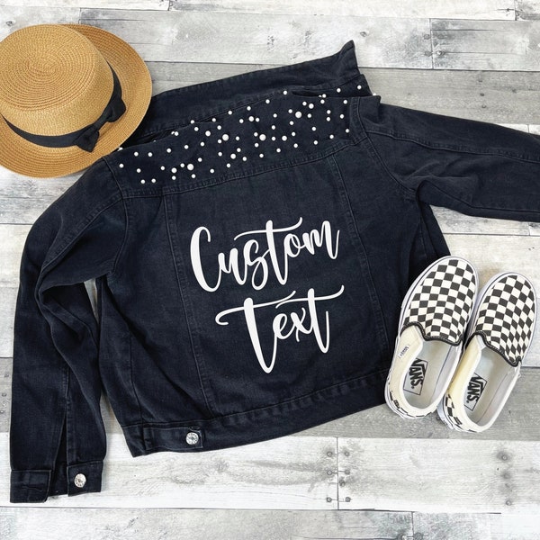 Custom Jean Jacket Etsy