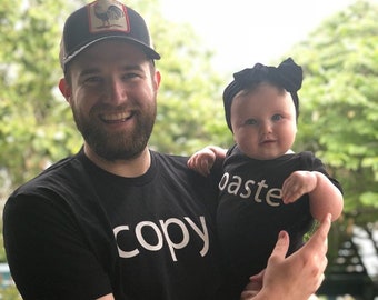 Copy Paste T-Shirt, Father's Day T-Shirt, Daddy Son Shirts, Father Son Shirts, Gift For Dad, Fathers Day Gift Shirt, Father Son Matching