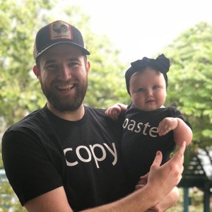 Copy Paste T-Shirt, Father's Day T-Shirt, Daddy Son Shirts, Father Son Shirts, Gift For Dad, Fathers Day Gift Shirt, Father Son Matching image 1