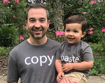 Father's Day Shirts, Daddy Son Shirts, Copy Paste Shirts, Father Son TShirt, Gift For Dad,Fathers Day Gift Shirt,Father Son Matching T Shirt