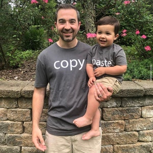 Daddy and Me Shirts Father's Day Shirt Set Copy and Paste Father Son Shirts Father Daughter Shirts Dad Son Shirts image 3