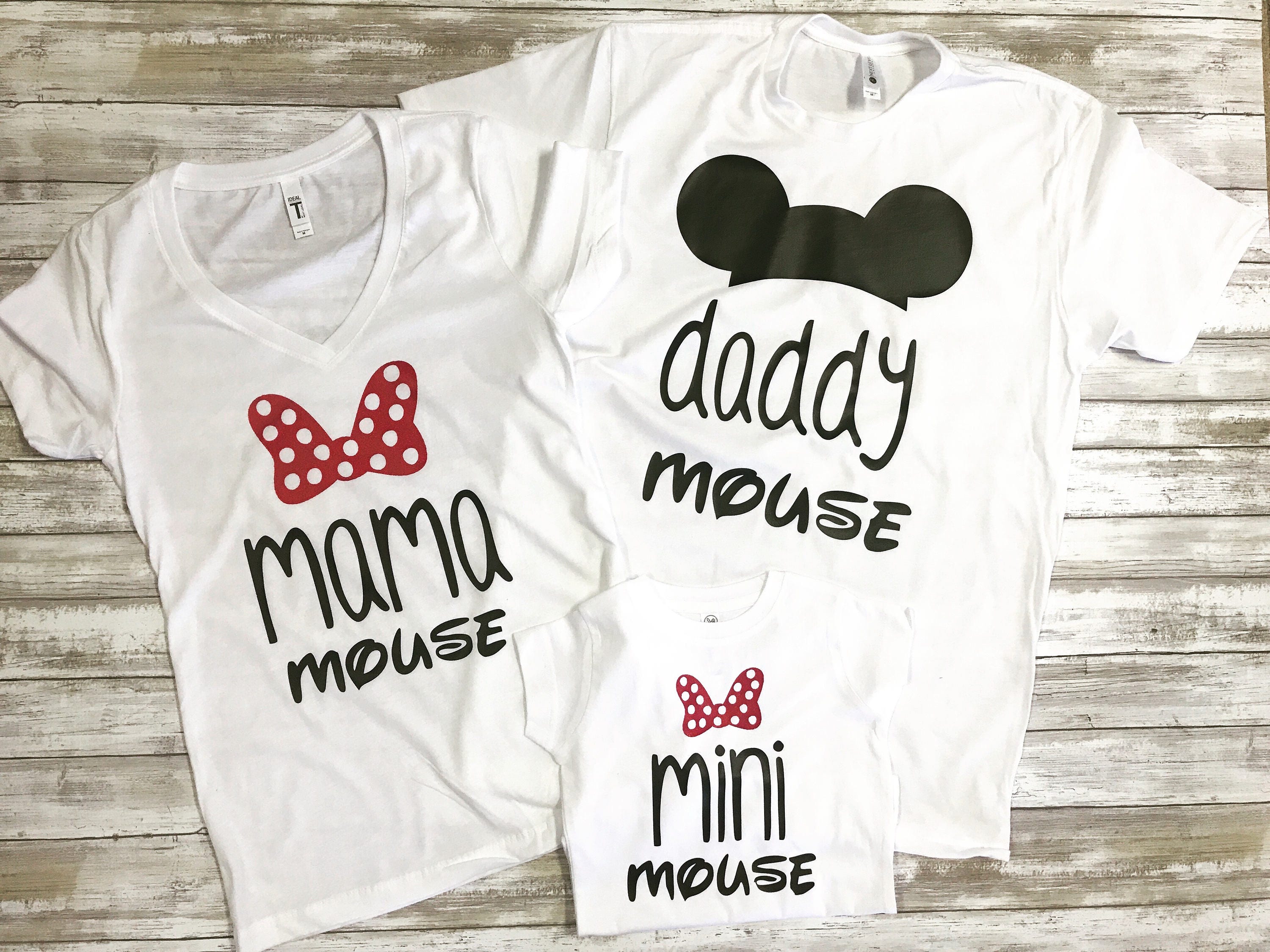Family Matching Mouse Shirts / Family Vacation Shirts / Mama Mouse Daddy Mo...