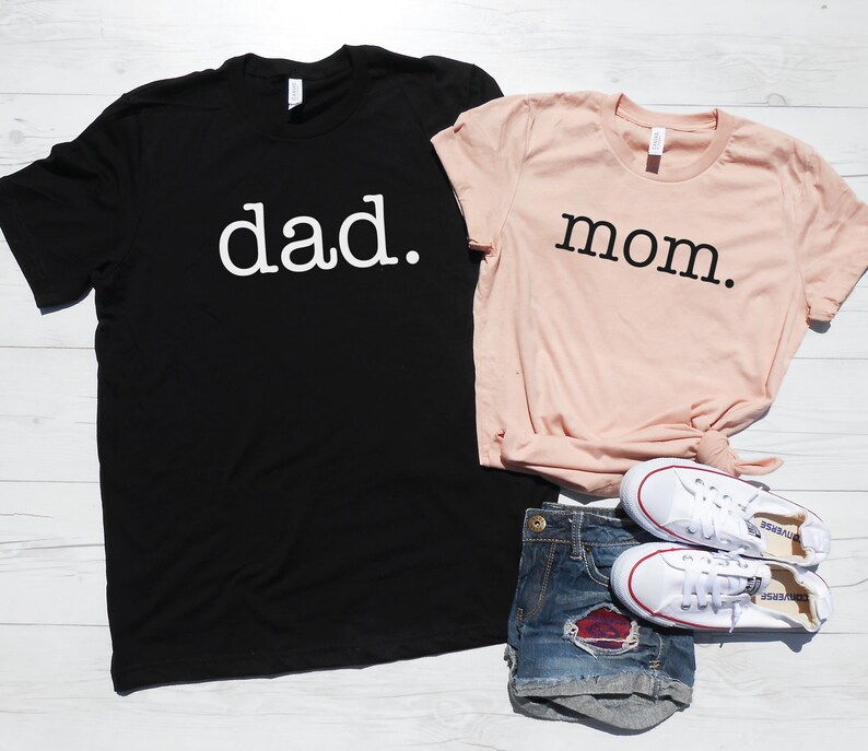 Mom Dad Shirts Mom and Dad Shirts Mom Shirt Dad Shirt Etsy