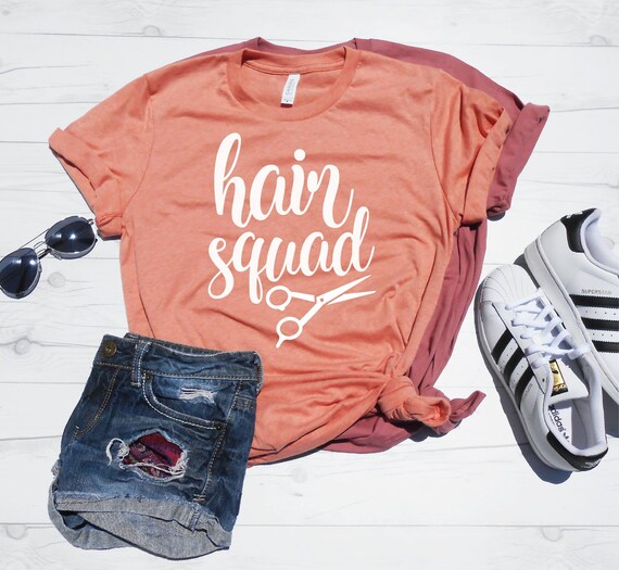 Hair Squad Shirt Hair Stylist Shirt Cute Gift For Hair Etsy