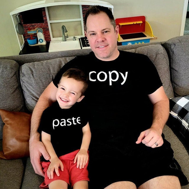 Daddy and Me Shirts Father's Day Shirt Set Copy and Paste Father Son Shirts Father Daughter Shirts Dad Son Shirts image 1