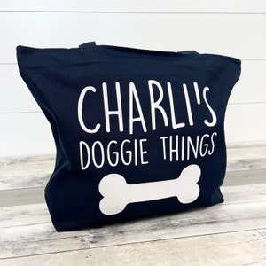 Custom dog mom Gift, Personalized Pet Bag, Custom Pet Bag, Custom pet tote Bag, pet gift, Personalized Tote Bag Women, Zippered Tote Bag