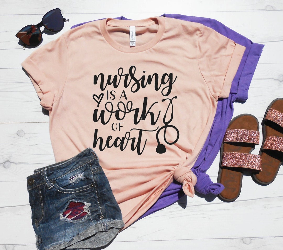 Nursing is a Work of Heart - BASIC FLEECE CREWNECK