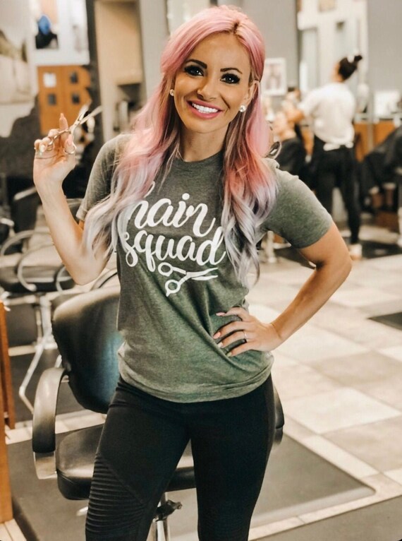 Hair Squad T Shirt Hair Stylist Shirt Cute Gift For Hair Etsy