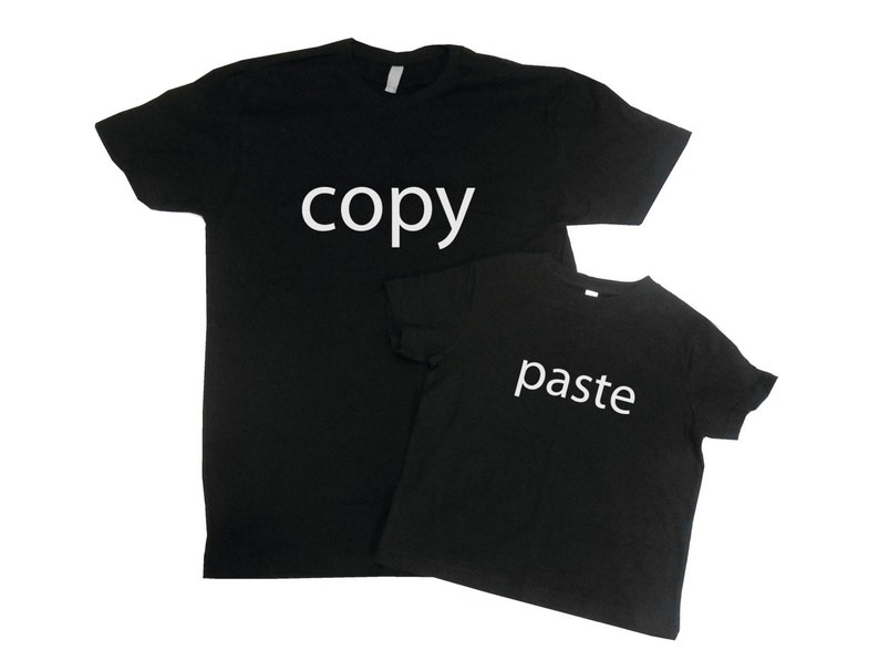 Copy Paste T-Shirt, Father's Day T-Shirt, Daddy Son Shirts, Father Son Shirts, Gift For Dad, Fathers Day Gift Shirt, Father Son Matching image 2