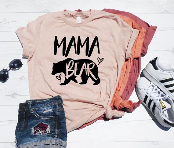 Mama Bear Shirt Mama Bear T-Shirt Cute Mama Bear Shirt | Etsy