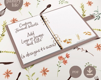 Food Journal- Editable text - Add your own logo or Image - Food planner