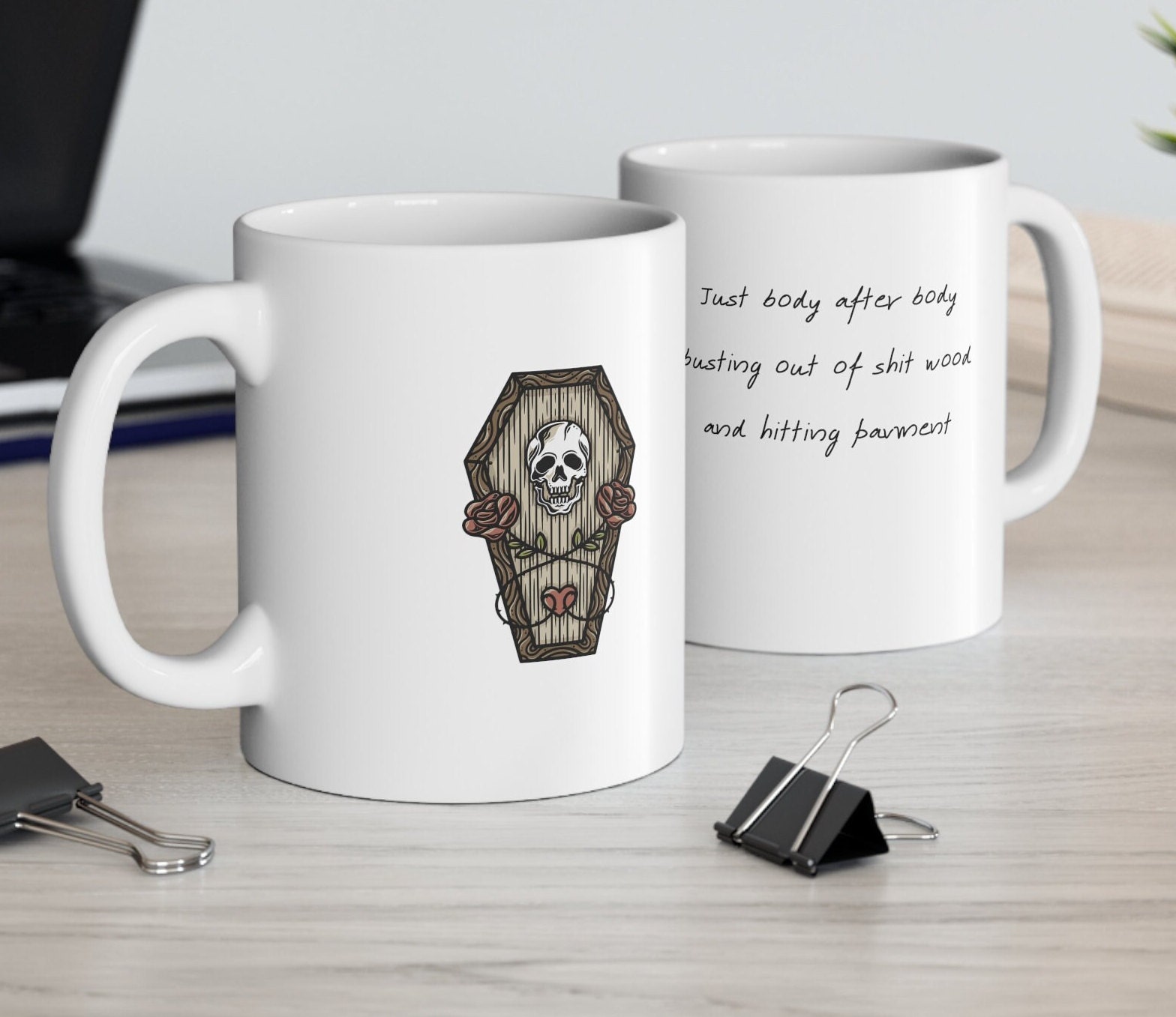 Coffin Flop Mug, I Think You Should Leave Gift, Funny