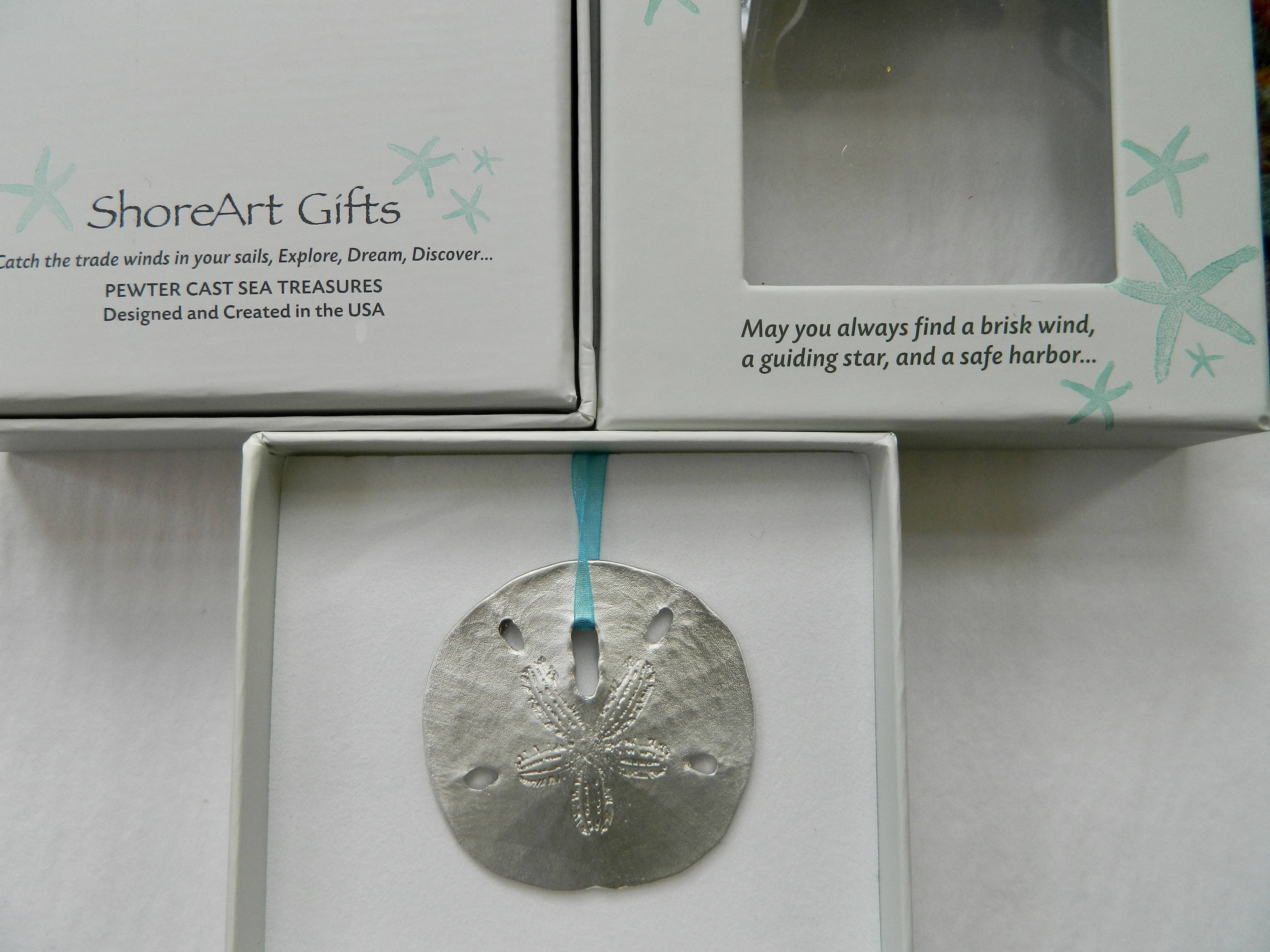 Sand Dollar Ornament//coastal gifts//wedding favor/Pewter or Etsy