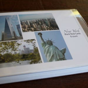 Conjunto de 8 cartões fotográficos de Nova York