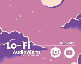 Twitch Sound Alerts - LoFi Pack #3 (notifications, transitions, sound effects for streamers)