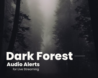 Twitch Sound Alerts - Chill Dark Forest Theme (notifications, transitions, sound effects for streamers)