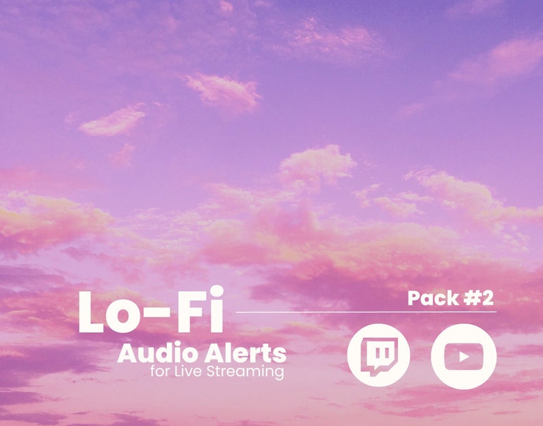 Twitch Sound Alerts Lofi Pack 2 notifications, Transitions, Sound Effects for Streamers Etsy