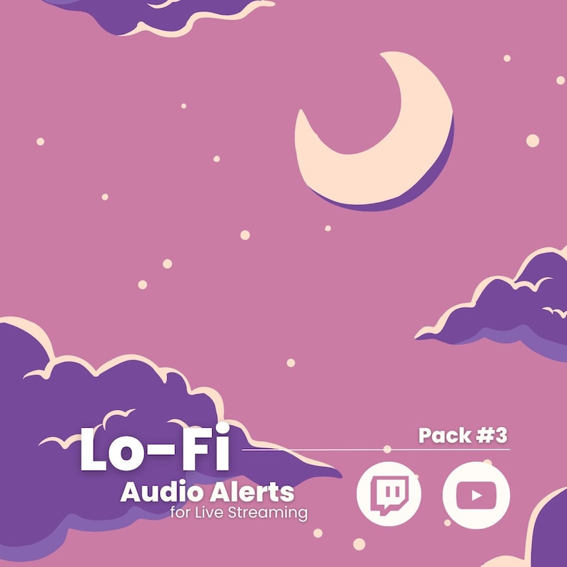 Twitch Sound Alerts Lofi Pack 3 notifications, Transitions, Sound Effects for Streamers Etsy