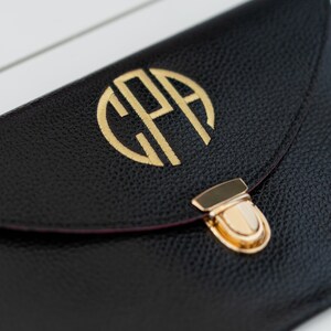 Monogrammed Envelope Clutch // Monogram Clutch image 2