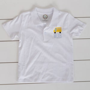 Boy’s School Polo // Toddler Bus  Polo