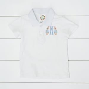 Boy's Rabbit Polo // Easter Rabbit Polo