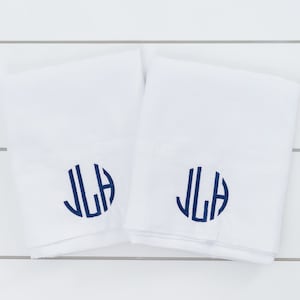 Monogrammed Pillowcases // Embroidered Pillowcases