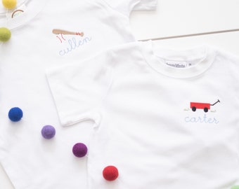 Boy's Custom Shirt // Boy's Embroidered Shirt
