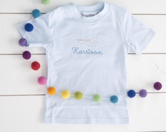 Airplane Shirt // Embroidered Plane Shirt