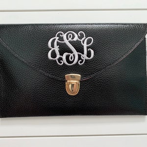 Monogrammed Envelope Clutch // Monogram Clutch image 5