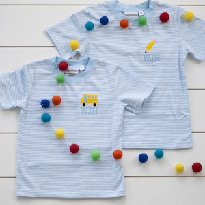 Boy’s School Shirt  // Back to School Embroidered Shirt