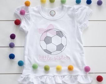 Girl’s Soccer Shirt // Embroidered Soccer Bodysuit