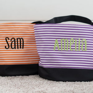 Cubo de Halloween personalizado // Cubo de Halloween bordado