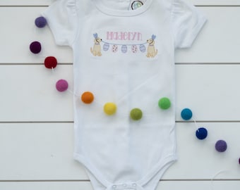 Easter Puppy Bodysuit // Personalized Easter Shirt