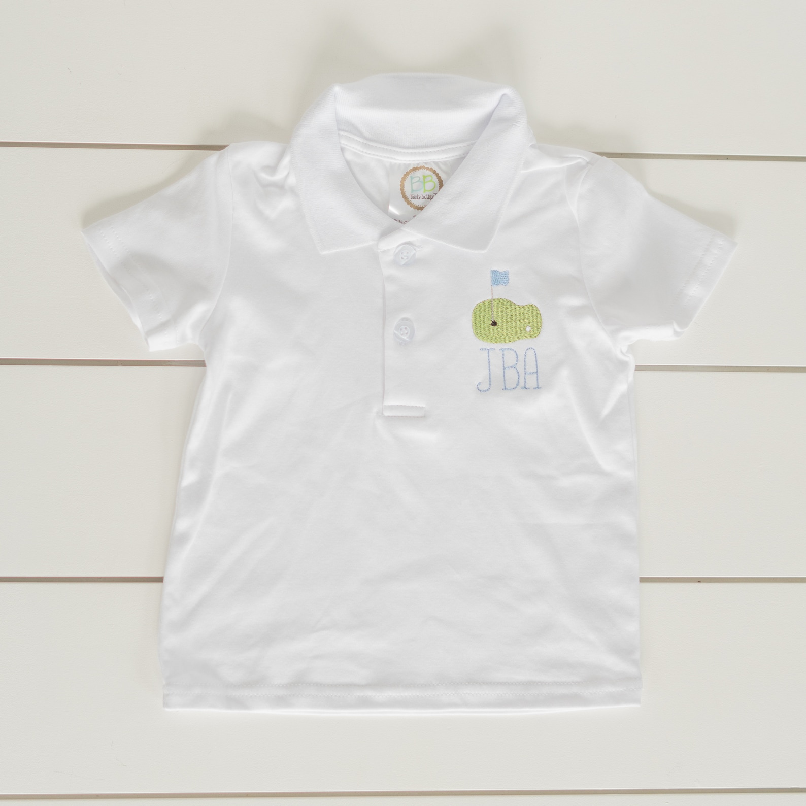 Boys Monogram Golf Polo // Toddler Golf Polo Etsy