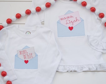 Valentine's Shirt // Valentine's Card Embroidered Shirt