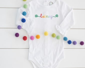 St Patrick's Day Shirt // Shamrock Bodysuit