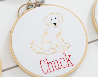 Personalized Dog Ornament // Dog Christmas Ornament