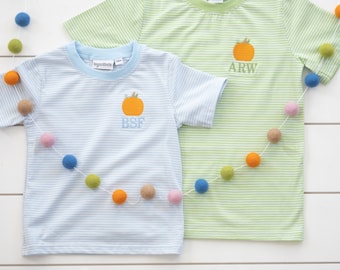 Boy’s Pumpkin Shirt  // Boy’s Fall Embroidered Shirt
